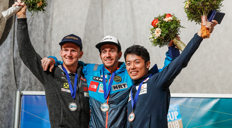 樋口純裕が初の表彰台に。16歳・平野夏海が6位入賞／リードW杯2018第5戦 クラーニ大会