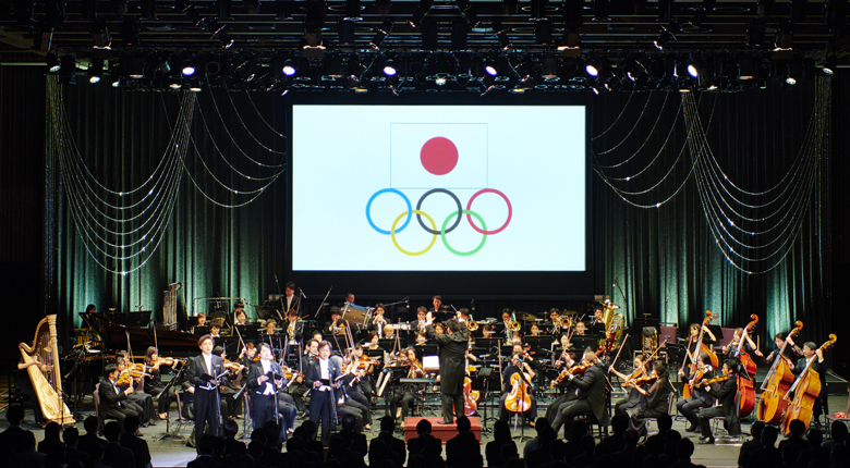 音楽と映像が融合した、東京五輪500日前コンサートに野口啓代が登場。「私もいつかこの映像に」