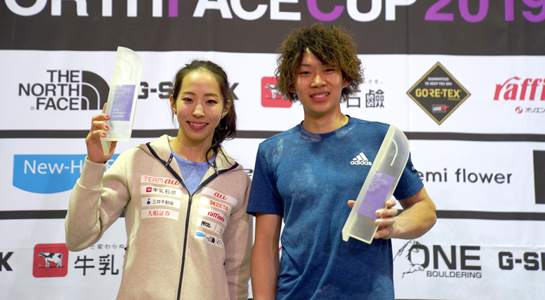 野口啓代、緒方良行が国内最大規模のボルダリングコンペを制する／THE NORTH FACE CUP 2019