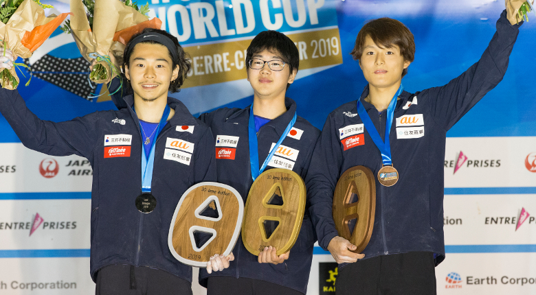 日本勢初の快挙！ W杯で表彰台独占！ 西田1位、清水2位、田中3位／リードW杯2019第3戦 ブリアンソン大会