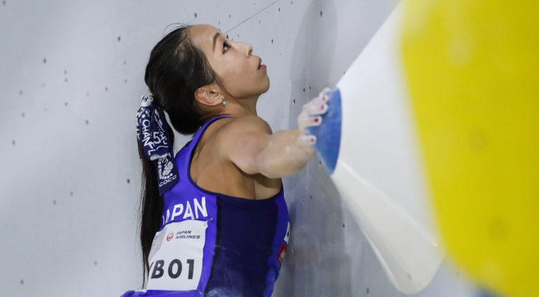 世界最高峰の戦いが開幕。野口啓代が首位スタート／IFSCクライミング世界選手権2019八王子【ボルダリング女子予選】