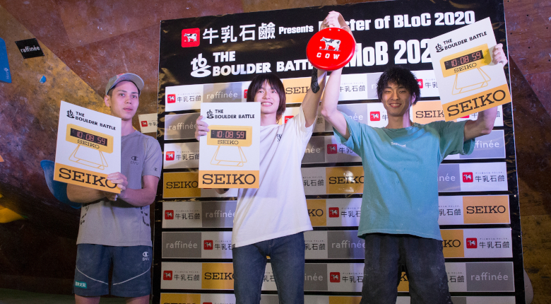 土肥圭太、石松大晟が同着優勝！ 土肥は20歳の誕生日を自ら祝う　THE BOULDER BATTLE【男子】