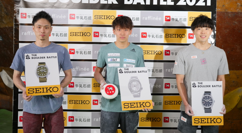 男子優勝は緒方良行　藤井快とのスーパーファイナルを制する【THE BOULDER BATTLE 2021】