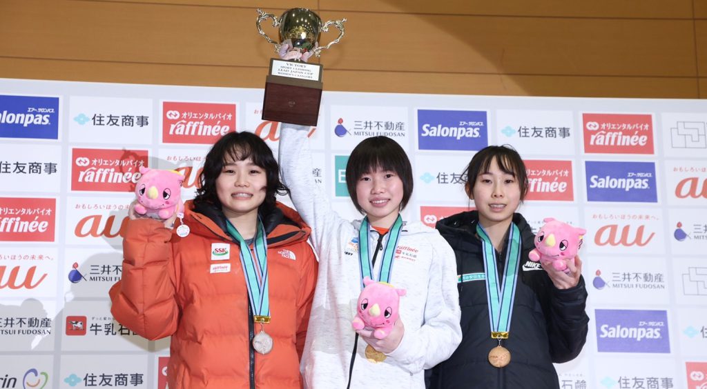 森秋彩が3連覇！ 全ラウンド1位、最後は完登で有終の美【リードジャパンカップ2022】