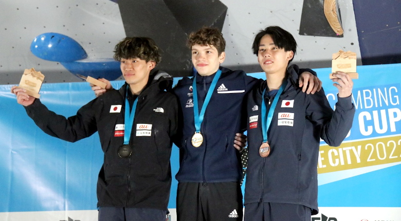 緒方、川又、野中がメダル獲得　日本男女3人が表彰台【ボルダリングW杯2022第3戦 ソルトレイクシティ大会】