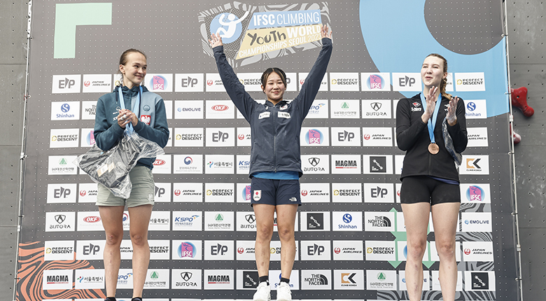 林かりんが日本女子初のスピード金【クライミング世界ユース選手権2023】