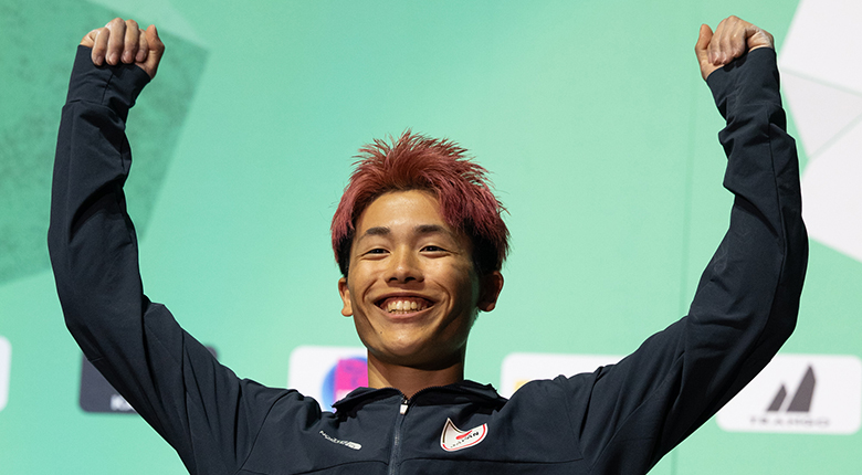 銀メダルの吉田智音「五輪も見えてきた」【クライミング世界選手権｜リード選手コメント】