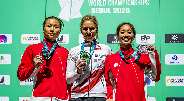 五輪女王ミロスラフが6秒03の女子世界新　3度目のスピード世界女王に輝く【クライミング世界選手権2025】