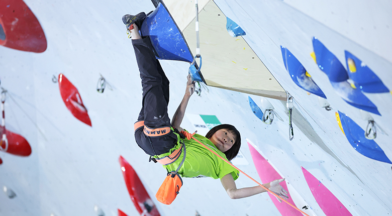 森秋彩が準決勝も首位 午後の決勝で7連覇に挑む【リードジャパンカップ2026】